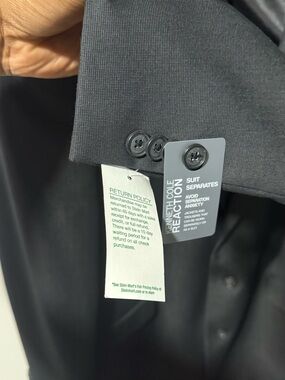 Kenneth Cole Reaction Men’s Dark Charcoal Pea Coat